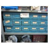 parts bin w/screws, washer, nuts, etc