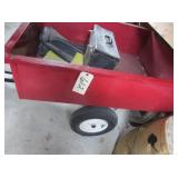 2 wheel metal yard trailer 44x32