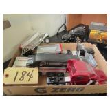 model/scale double dump, flatbed, semi