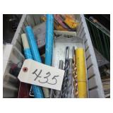 assorted drill bits