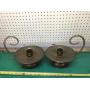 2 brass candle holders