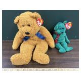 2 Ty beanie babies bears
