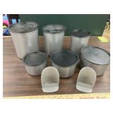 Plastic canister set