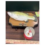 Big mouth Billy bass untested & snoopy snow globe