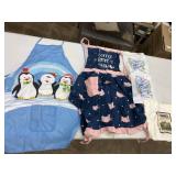 Lot of aprons & T towel