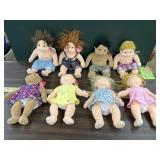 8 Ty beanie kids dolls