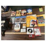 Religious DVDs, camera, picture paper, cassettes