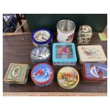 10 metal tins