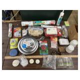 Household items, drip bowls, thermostat, goggles,