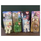 4 ty beanie bears