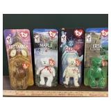4 ty beanie bears