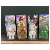 4 ty beanie bears