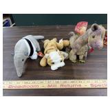 3 TY Beanie Babies