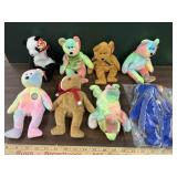 8 ty beanie baby bears