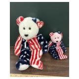 2 Ty beanie babies bears