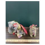 2 Ty beanie babies dragons