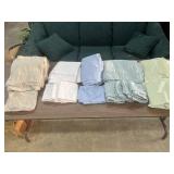 Used queen size bedding, 1-top, bottom &