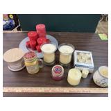 Lot of candles, box of flameless led votives