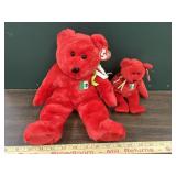 2 Ty beanie babies bears