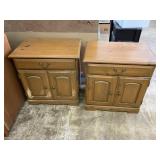Pair end stands with doors and drawer 16" x 25"