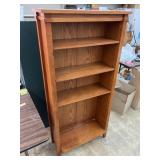 Bookcase with adjustable shelves 12" x 27" x 60"H