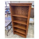 Bookcase with adjustable shelves 12" x 27" x 60"H