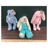 3 ty dolls