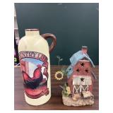 Lighted barn, country life jug