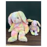 2 Ty beanie babies rabbits