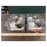 4 penguin tea light holders