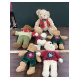 6 bears stuffed toys