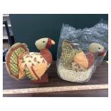 Pair of Stuffed Turkey