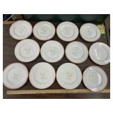 12 - 9" plates, food safe 2/ 4 different sayings