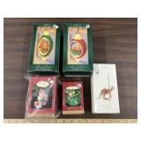 5 ornaments including Artic Artist