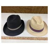 2 beaver hats 7 1/4