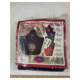 New navy canvas hay bag