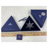 Swarovski crystal star Christmas ornament 2005
