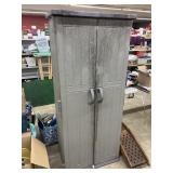 Craftsman outdoor storage cabinet with contents