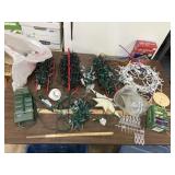 Christmas lights & timers in tote
