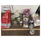 Tote full of Christmas decor