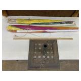 2 beach umbrellas & stand