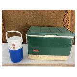Coleman cooler & jug