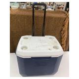 Large Coleman cooler on wheels needs cleaned
