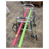 Air compressor, fishing pole, walker, pool