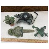 Turtle light, frog decor