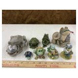8 frog figures