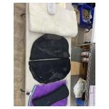 Saddle pads in duffel bag