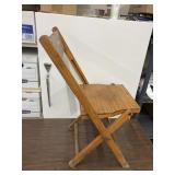Wood fold chair
