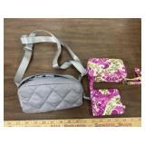 3pc Vera Bradley Fanny pack & change wallet