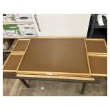 Puzzle board table 26" x 35" with drawers & puzzle